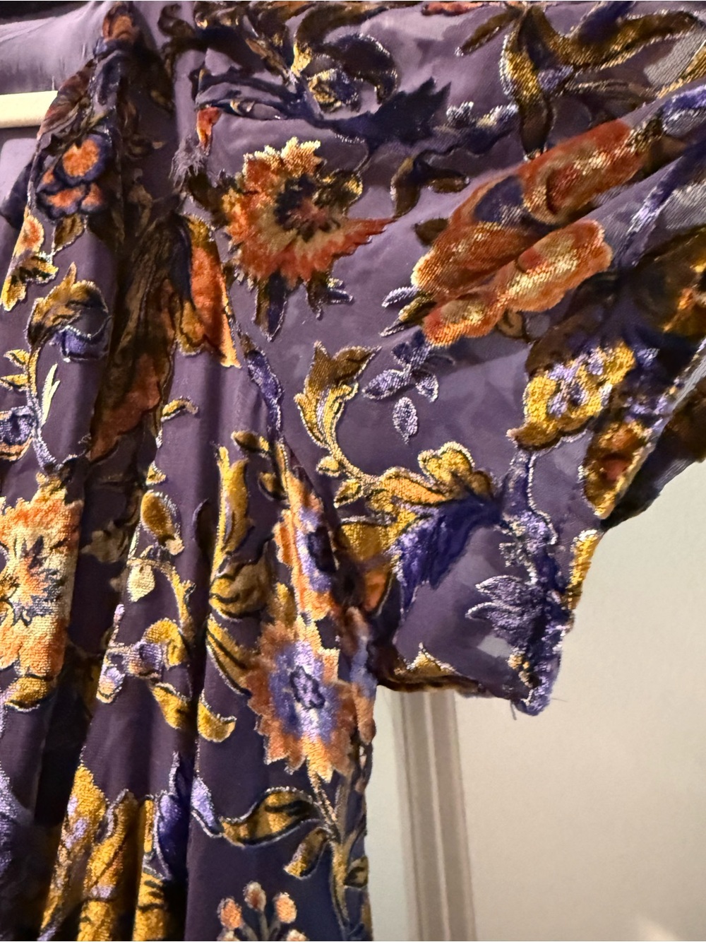 Anthropologie The Somerset Purple Velvet Edition, Maxi Dress, medium - Picture 9 of 12